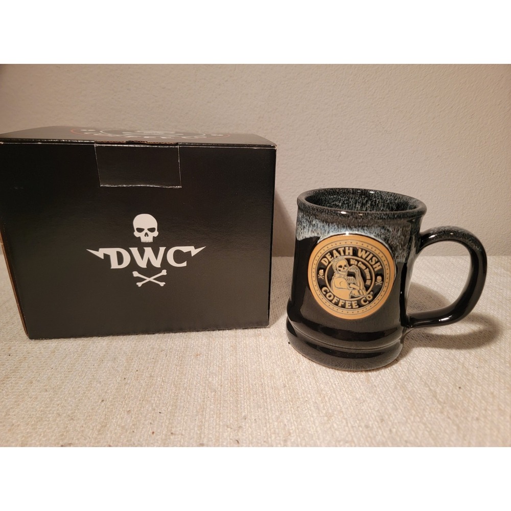 Death‎ Wish Coffee Rosie the Riveter Resurrected Deneen Pottery Mug 831/1500 NIB